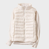 Станка - Лек пухен елек с плетен дизайн