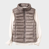 Станка - Лек пухен елек с плетен дизайн