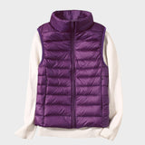 Станка - Лек пухен елек с плетен дизайн