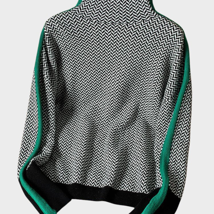 Жесика - Пуловер с висока яка