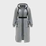 Дълго палто с качулка