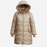 Габриела - Елегантно зимно палто с качулка и подплата