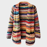 Многоцветен и Удобен Плетен Жилетка